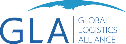 Logotipo de GLA, Global Logistics Alliance, red internacional de agentes de carga